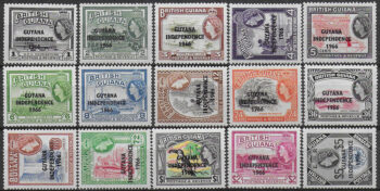 1966 Guyana Independence 7v.+1v. MNH YT n. 225/31