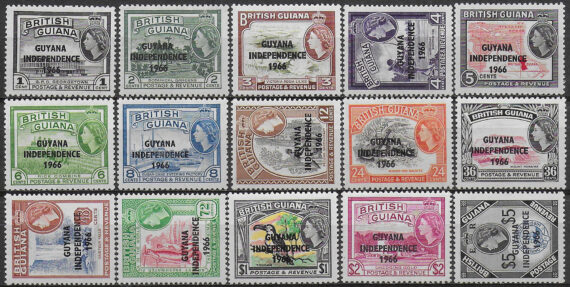 1966 Guyana Independence 7v.+1v. MNH YT n. 225/31