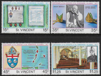 1977 St Vincent Windwar Diocese 4v. MNH SG n. 527/30