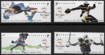 2000 Singapore Sydney Olympic Games 4v. MNH SG n. 1065/68