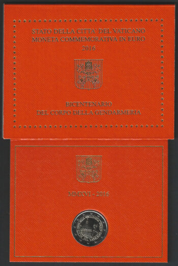 2016 Vaticano Gendarmeria € 2,00 FDC - BU in folder