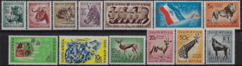 1961 South Africa new currency 13v. MNH SG n. 185/97