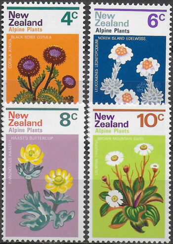 1972 New Zealand alpine plants 4v. MNH SG n. 983/86
