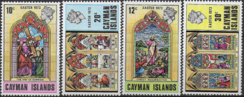 1973 Cayman Islands Easter 4v. MNH SG n. 324/27