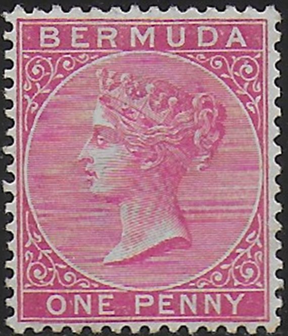 1883 Bermuda Vittoria 1p. rose-red MH SG n. 23