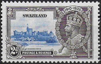 1935 Swaziland Silver Jubilee 2d. variety MNH SG n. 22b