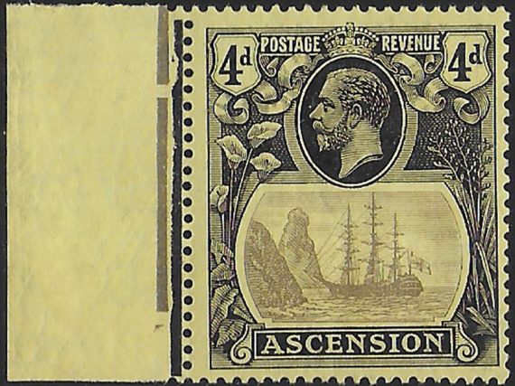 1924 Ascension 4d. broken mainmast 1v. MNH SG n. 15a