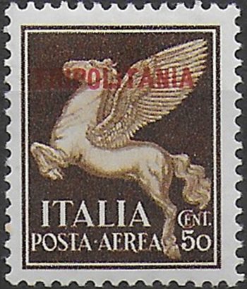 1930 Tripolitania 50c. bruno airmail NE bc MNH Sassone n. 8