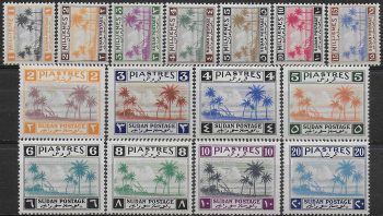 1941 British Sudan Tuti Island 15v. MNH SG n. 81/95