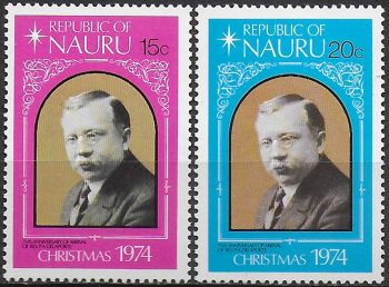 1971 Nauru Christmas 2v. MNH SG n. 127/128