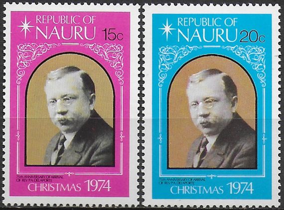 1971 Nauru Christmas 2v. MNH SG n. 127/128