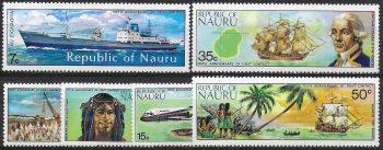 1974 Nauru anniversary of discovery 6v. MNH SG n. 116/121