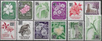 1966 Norfolk Island new currency 12v. MNH SG n. 60/71