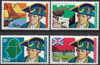 1974 Niue Captain Cook 4v. MNH SG n. 182/85