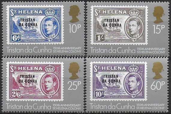 1984 Tristan da Cunha St. Helena colony 4v. MNH SG n. 365/368