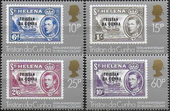 1984 Tristan da Cunha 150th of St Helena 4v. MNH Yv n. 346/49