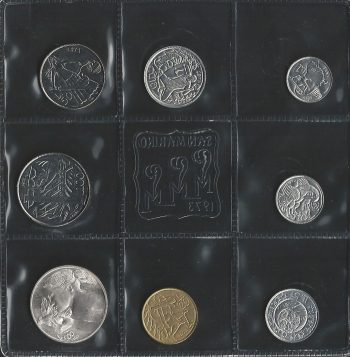1973 San Marino serie divisionale 8 monete FDC