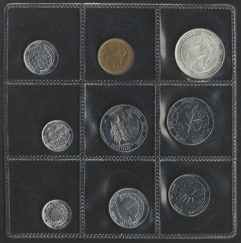 1977 San Marino serie divisionale 9 monete FDC