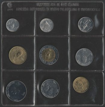 1984 San Marino serie divisionale della Zecca 9 monete FDC