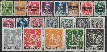 1920 Germania Reich "Deutsches Reich" 20v. MNH Unificato n. 220/36C