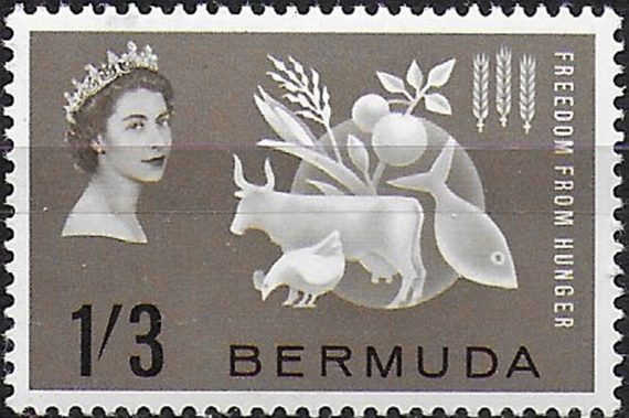 1963 Bermuda Freedom from Hunger 1v. MNH SG n. 180