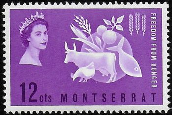 1963 Montserrat Freedom from Hunger 1v. MNH SG n. 153