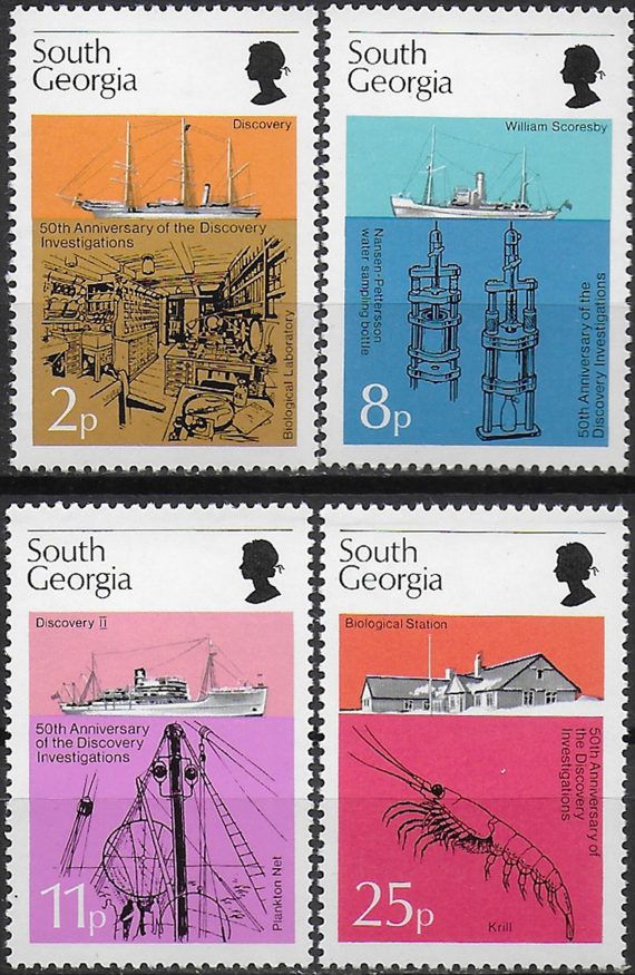 1976 South Georgia "Discovery" Investigations 4v. MNH S.G. n. 46/49