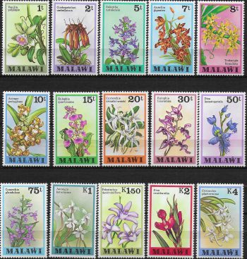 1979 Malawi Orchids 15v. MNH SG n. 577/91