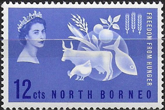 1963 North Borneo Freedom from Hunger 1v. MNH SG n. 407