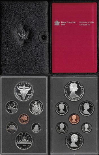 1982 Canada Mint divisional series 7 coins Proof