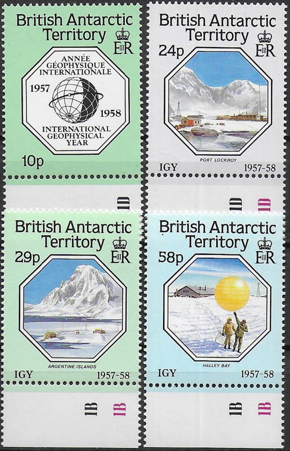 1987 British Antartic Territory International geophysical year 4v. MNH SG n. 159/62