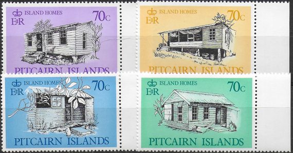 1987 Pitcairn Islands Home 4v. MNH SG n. 300/303