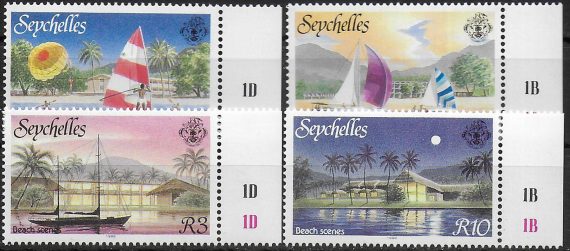 1988 Seychelles tourism 4v. MNH SG n. 683/686