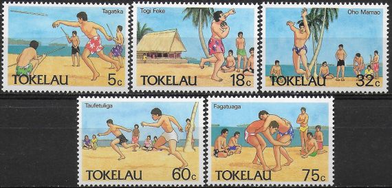 1988 Tokelau Olympic sports 5v. MNH SG n. 148/153