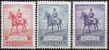 1935 Australia Silver Jubilee 3v. MNH SG n. 156/58