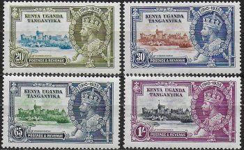 1935 Kenia Uganda Tanganyika Silver Jubilee 4v. MNH SG n. 124/27