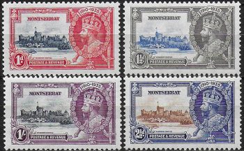 1935 Montserrat Silver Jubilee 4v. MNH SG n. 94/97