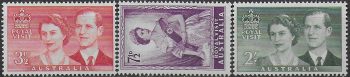 1954 Australia Royal Visit 3v. MNH SG n. 272/74