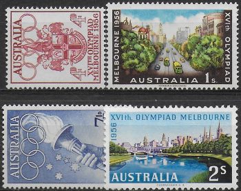 1956 Australia Olympic Games 4v. MNH SG n. 290/93