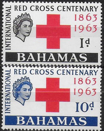 1963 Bahamas Red Cross Centenary 2v. MNH SG n. 226/27
