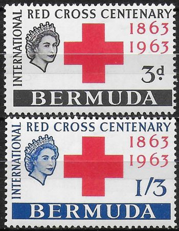 1963 Bermuda Red Cross Centenary 2v. MNH SG n. 181/82