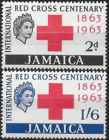 1963 Jamaica Red Cross Centenary 2v. MNH SG n. 203/04