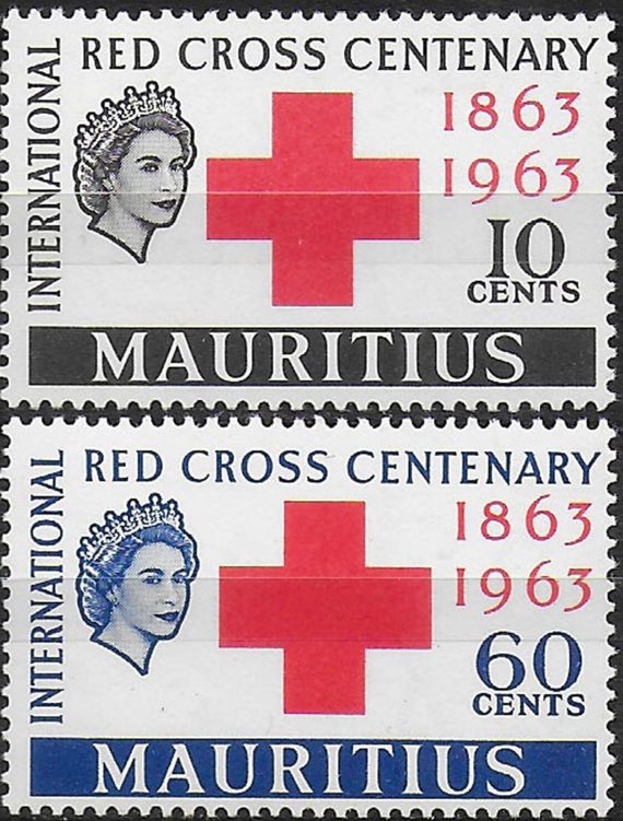 1963 Mauritius Red Cross Centenary 2v. MNH SG n. 312/13