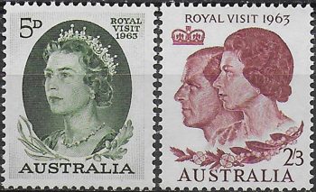 1963 Australia Royal Visit 2v. MNH SG n. 348/49