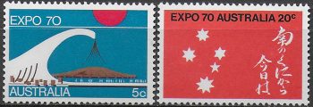 1970 Australia EXPO 2v. MNH S.G. n. 454/55