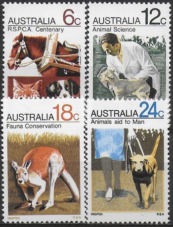 1971 Australia animals 4v. MNH S.G. n. 490/93