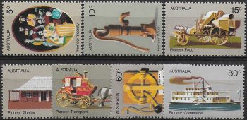 1972 Australia pioneer life 7v. MNH Michel n. 504/10