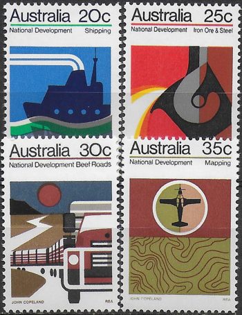 1973 Australia national development 4v. MNH Michel n. 522/25