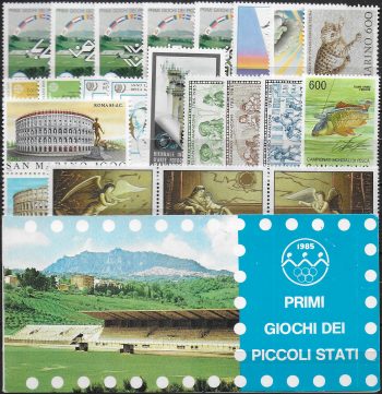 1985 San Marino complete year 22v. + 1 booklet MNH