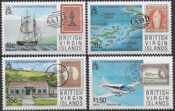 1987 British Virgin Islands Postal services 4v. MNH SG. n. 662/65